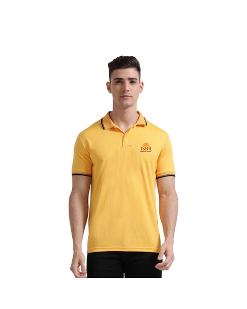 Greys&Blues PrimoKnit Polo Tshirt- Yellow with Black Tipping